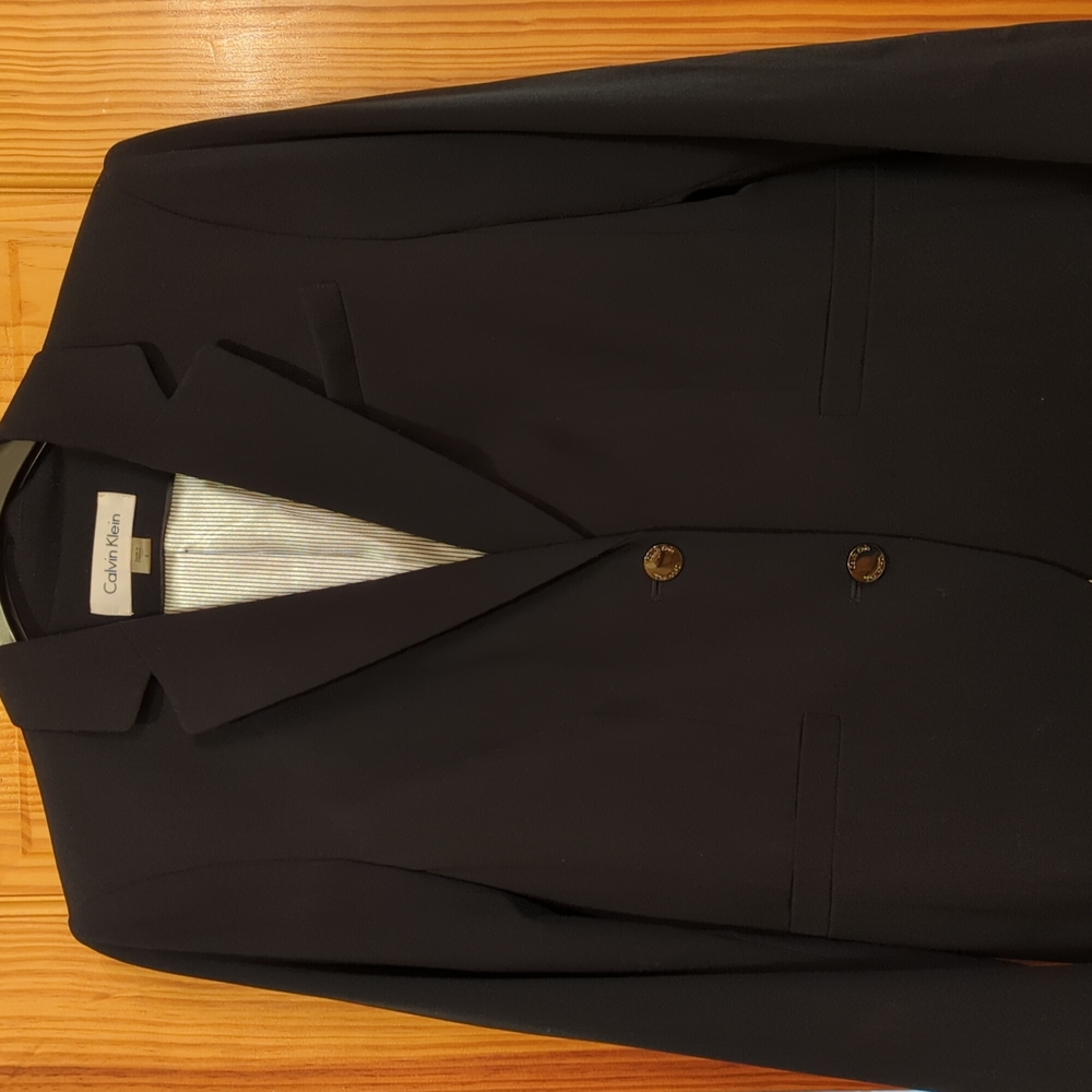 Calvin Klein Suit Jacket/Blazer - Navy